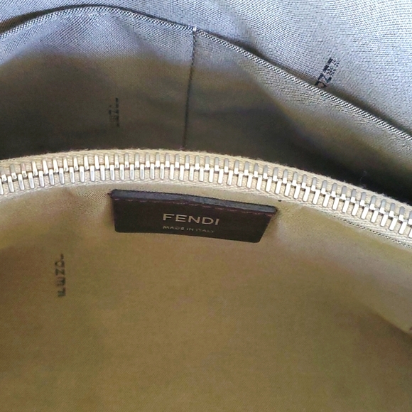 Fendi tri color By The Way Boston bag in larger size taupe grey - Picture 12 of 17